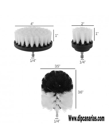 Pack Cepillos soft para Taladro