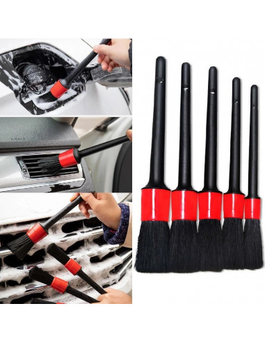 KIT 5 Pinceles Detail Duros