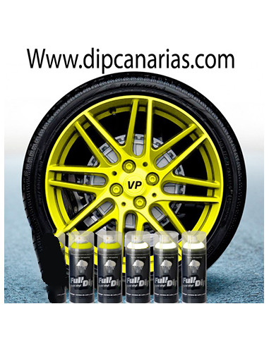 Kit llantas de 16 a 19" Amarillo Flúor Kit llantas de 16 a 19" Amarillo Flúor
