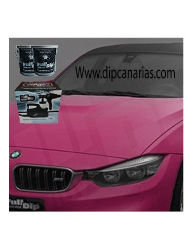 Kit Coche Pequeño Rosa Chicle Sólido Kit Coche Pequeño Rosa Chicle Sólido