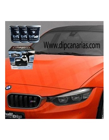 Kit Coche Mediano Naranja Sólido Kit Coche Mediano Naranja Sólido