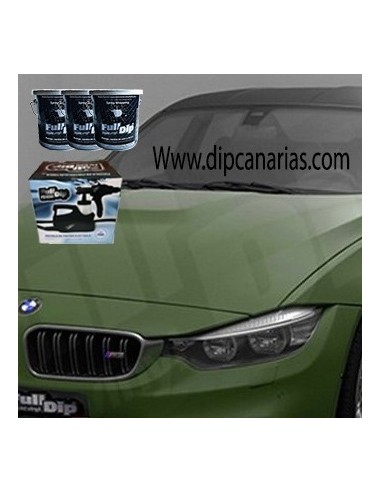 Kit Coche Mediano Verde Militar Sólido Kit Coche Mediano Verde Militar Sólido