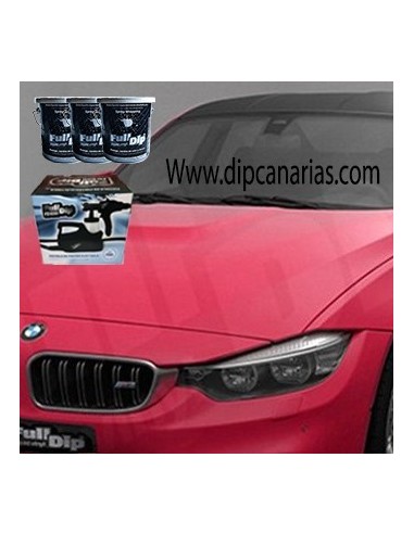 Kit Coche Mediano Rosa Chicle Sólido Kit Coche Mediano Rosa Chicle Sólido