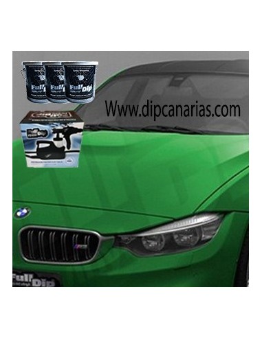 Kit Coche Mediano Verde Lima Sólido Kit Coche Mediano Verde Lima Sólido