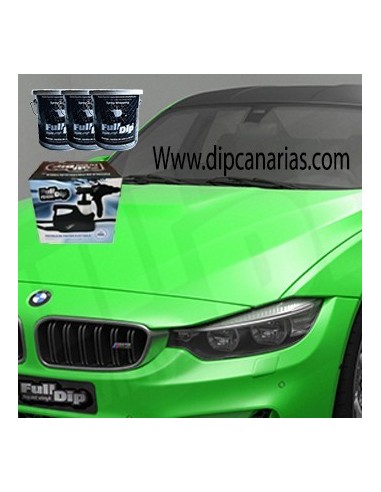 Kit Coche Mediano Verde Flúor Kit Coche Mediano Verde Flúor
