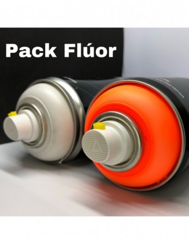 Pack Naranja Flúor + Base Blanca