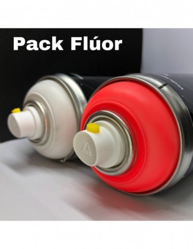 Pack Rojo Flúor + Base Blanca