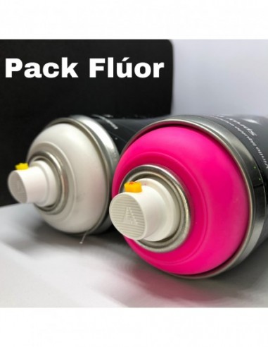 Pack Rosa Flúor + Base Blanca