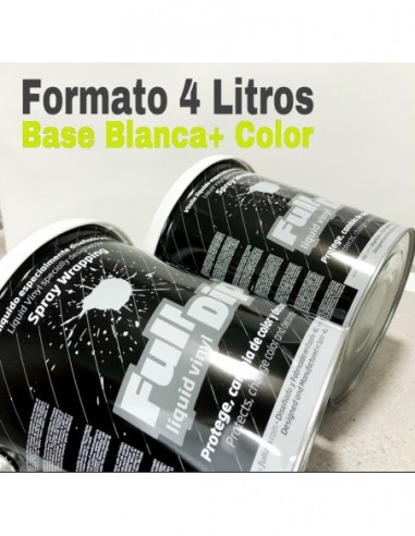 Pack Bote 4L Amarillo Flúor+ Blanco
